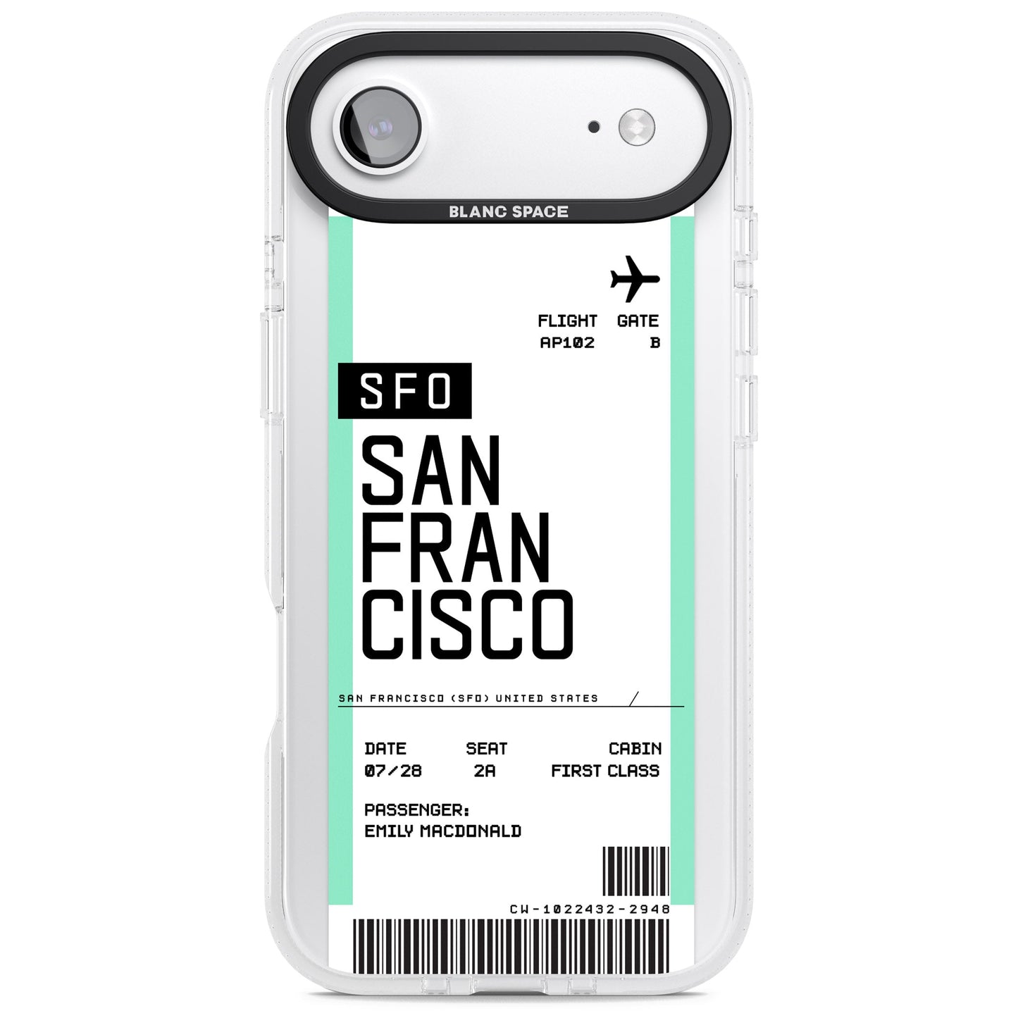 Personalised San Francisco Boarding Pass