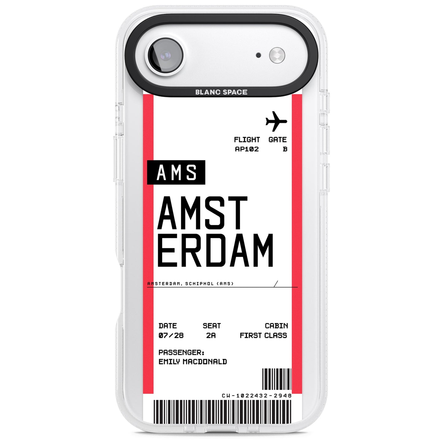 Personalised Amsterdam Boarding Pass