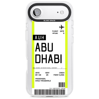 Personalised Abu Dhabi Boarding Pass