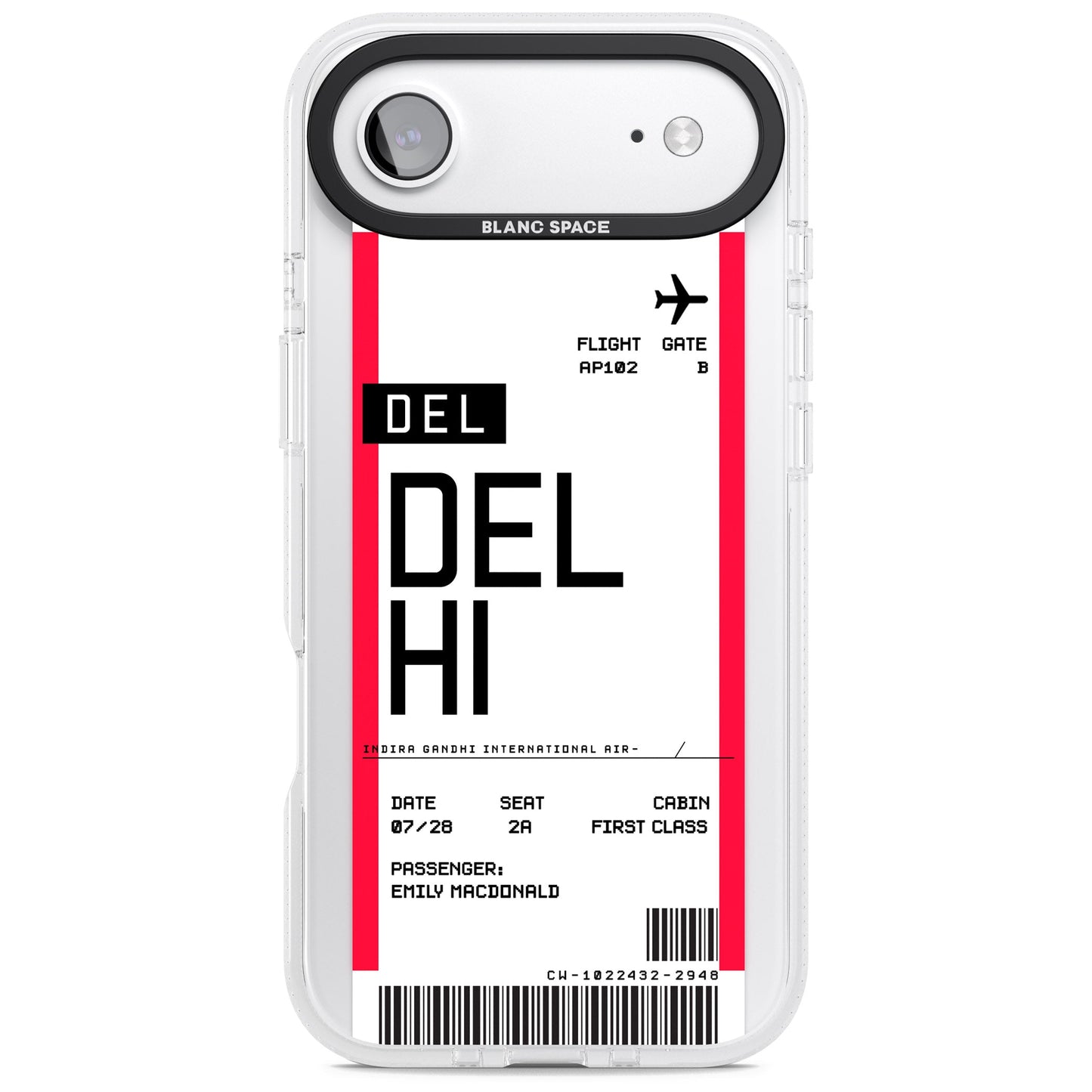 Personalised Delhi Boarding Pass