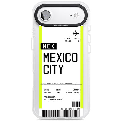Carte d'embarquement personnalisée pour Mexico