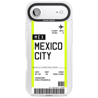 Carte d'embarquement personnalisée pour Mexico