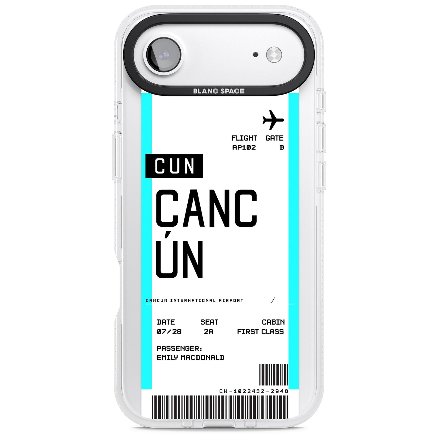 Personalised Cancún Boarding Pass