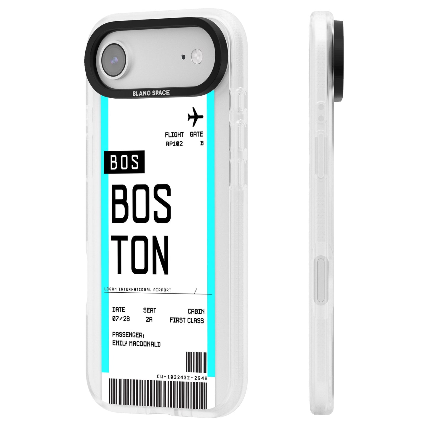 Personalised Boston Boarding Pass