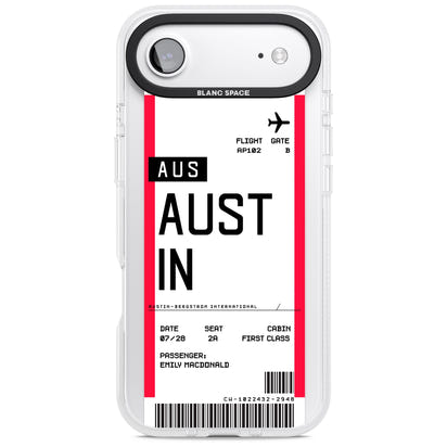 Personalised Austin Boarding Pass