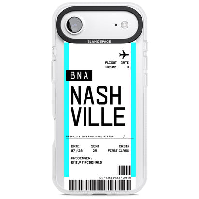 Carte d'embarquement personnalisée pour Nashville
