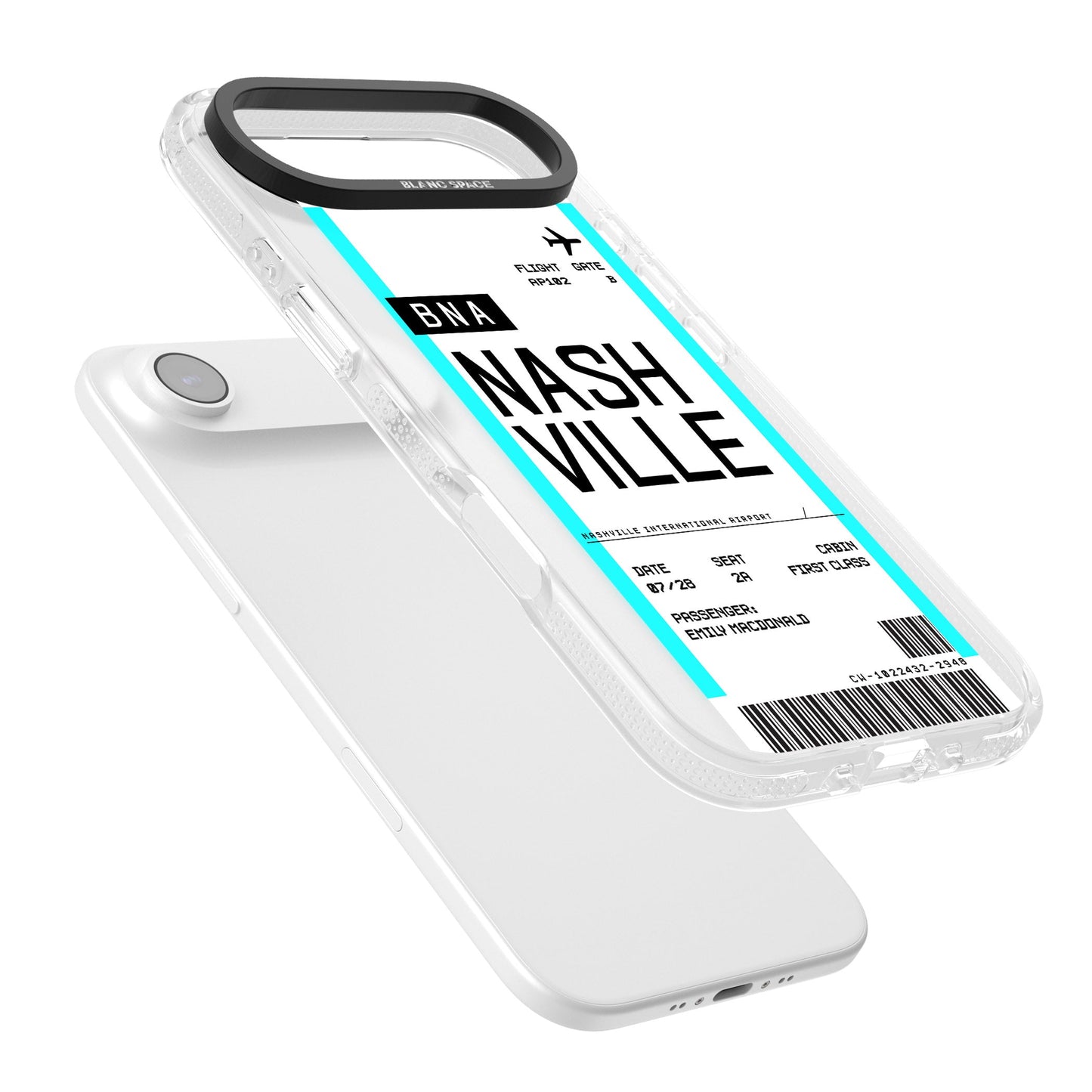 Carte d'embarquement personnalisée pour Nashville