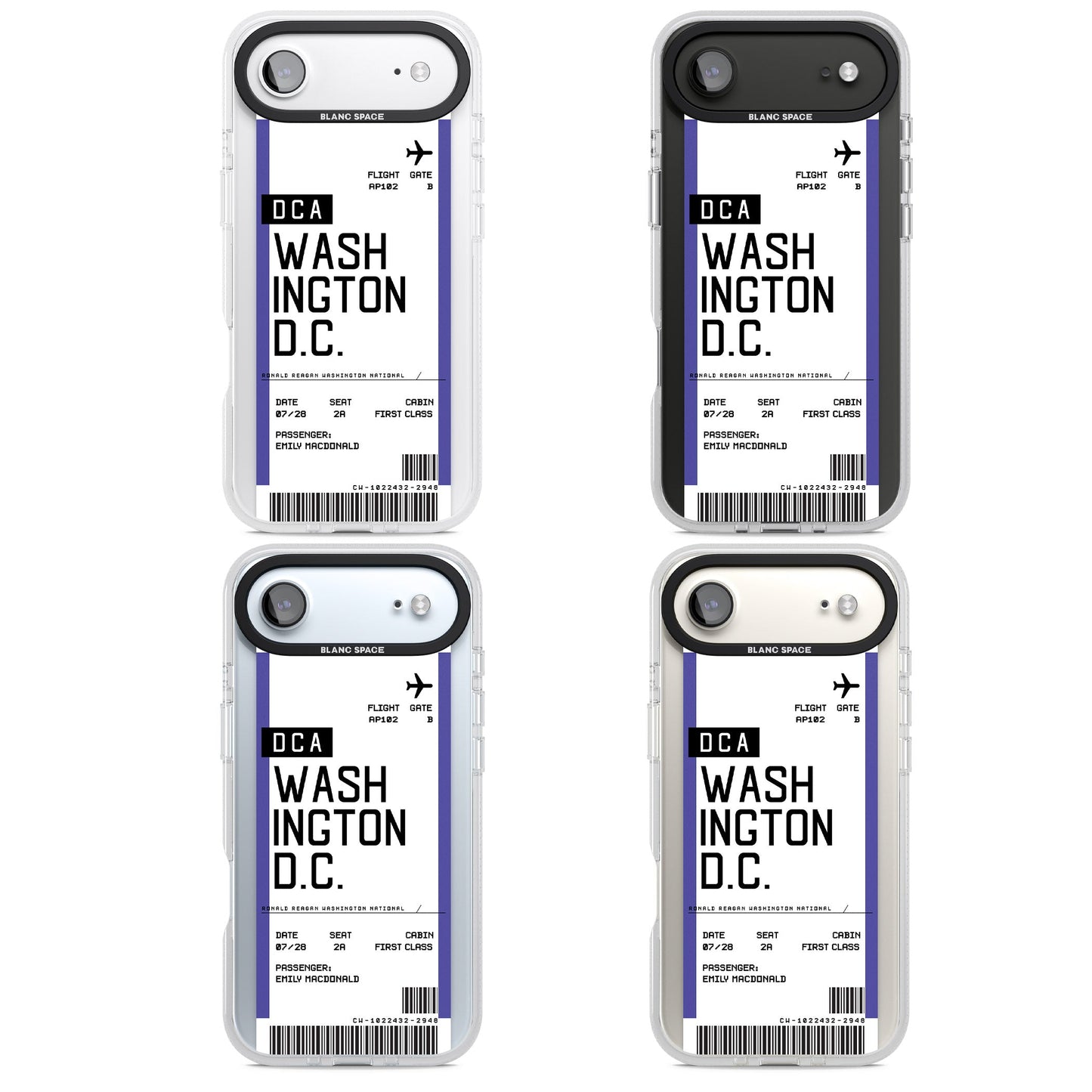 Personalised Washington D.C. Boarding Pass