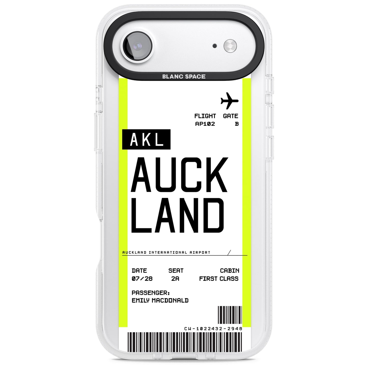 Personalised Auckland Boarding Pass