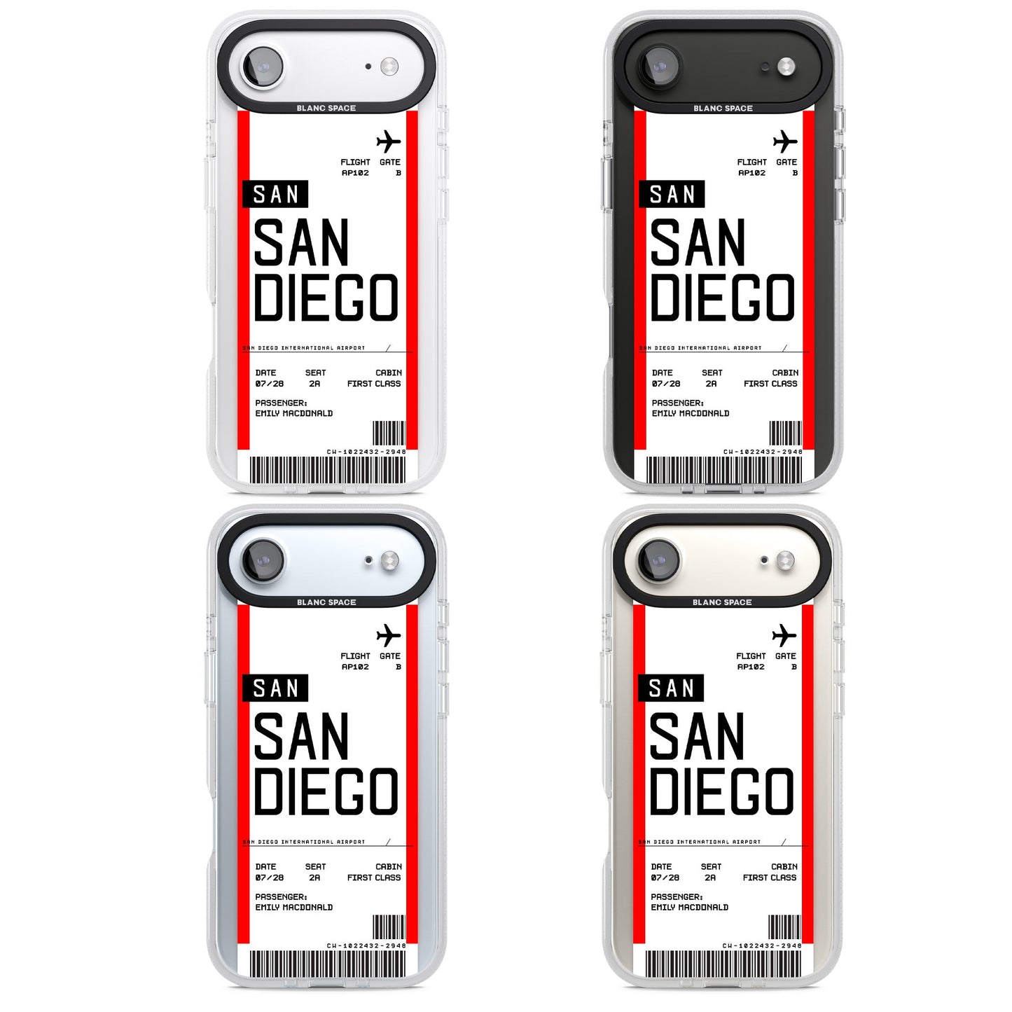 Personalised San Diego Boarding Pass