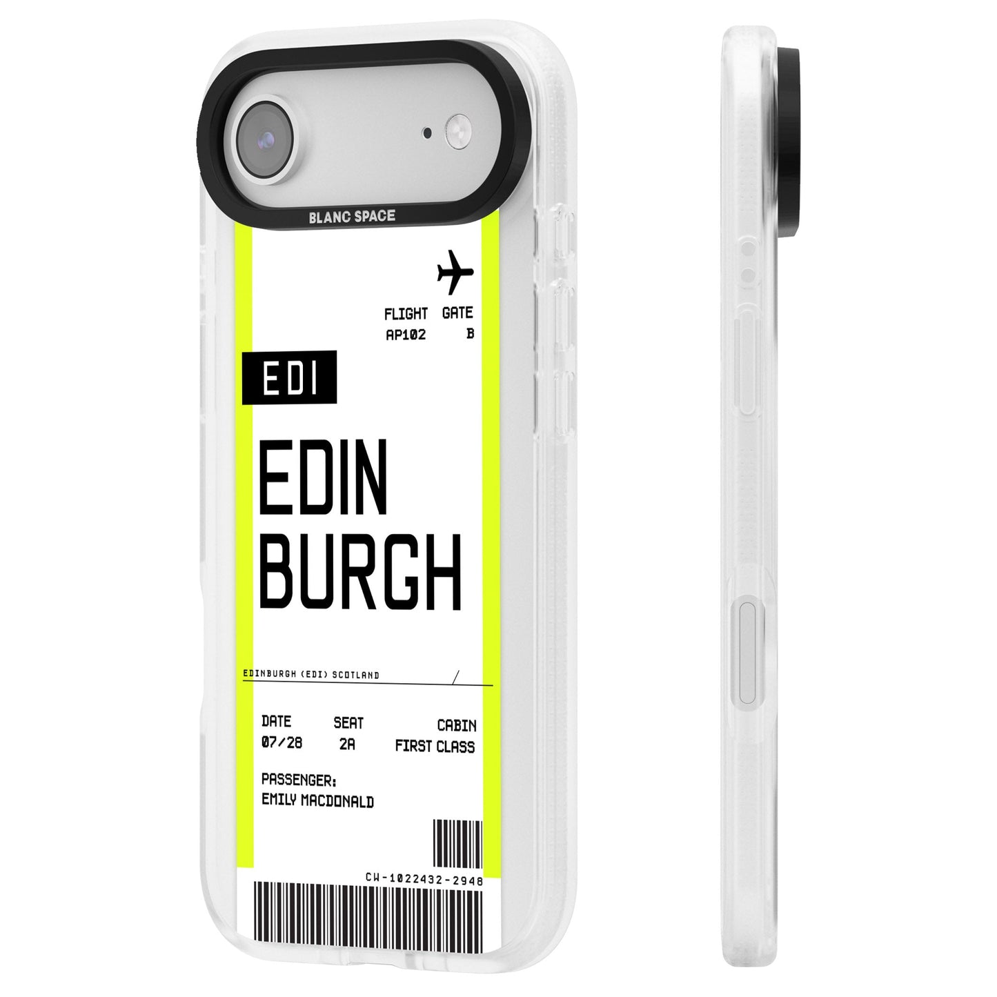 Personalised Edinburgh Boarding Pass