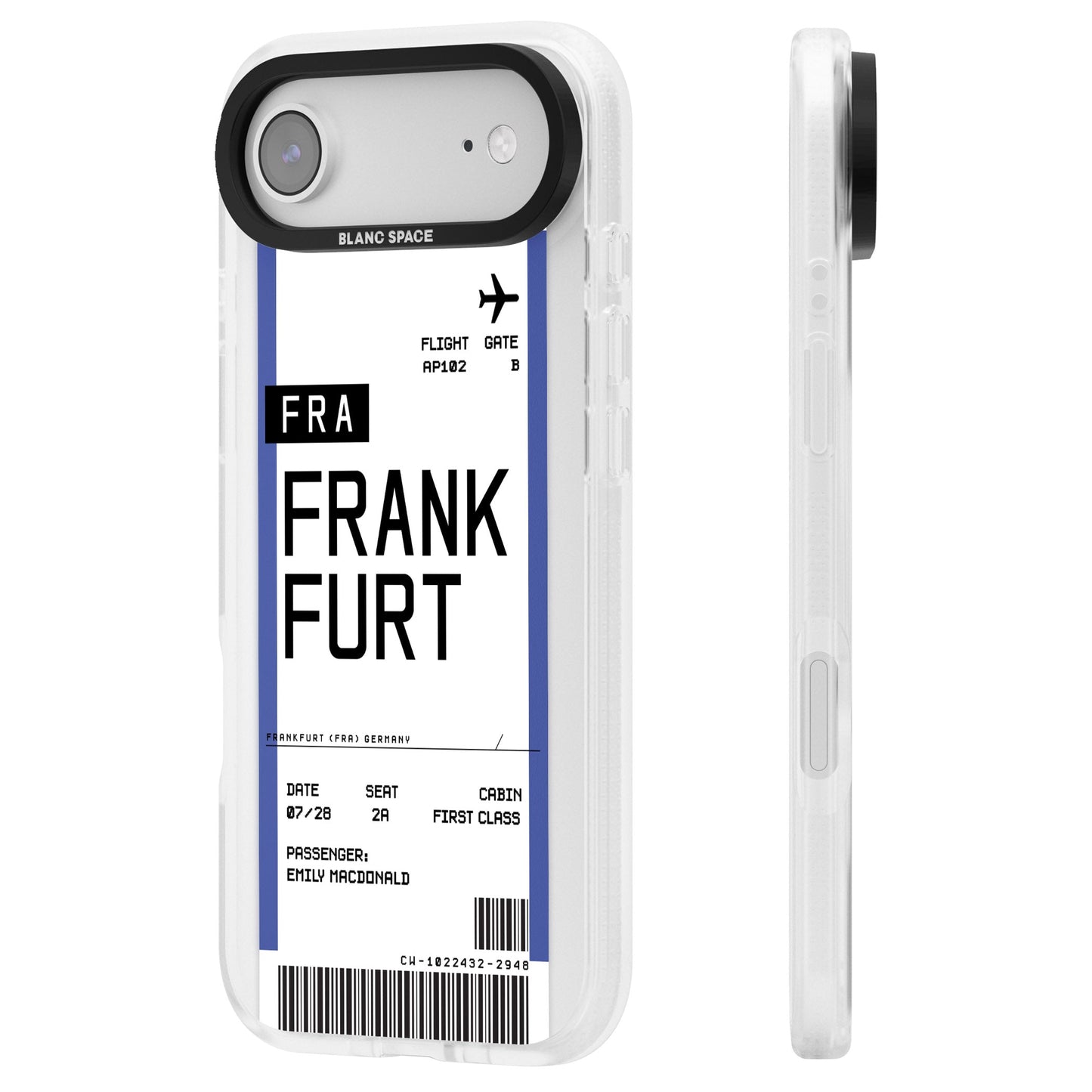 Personalised Frankfurt Boarding Pass