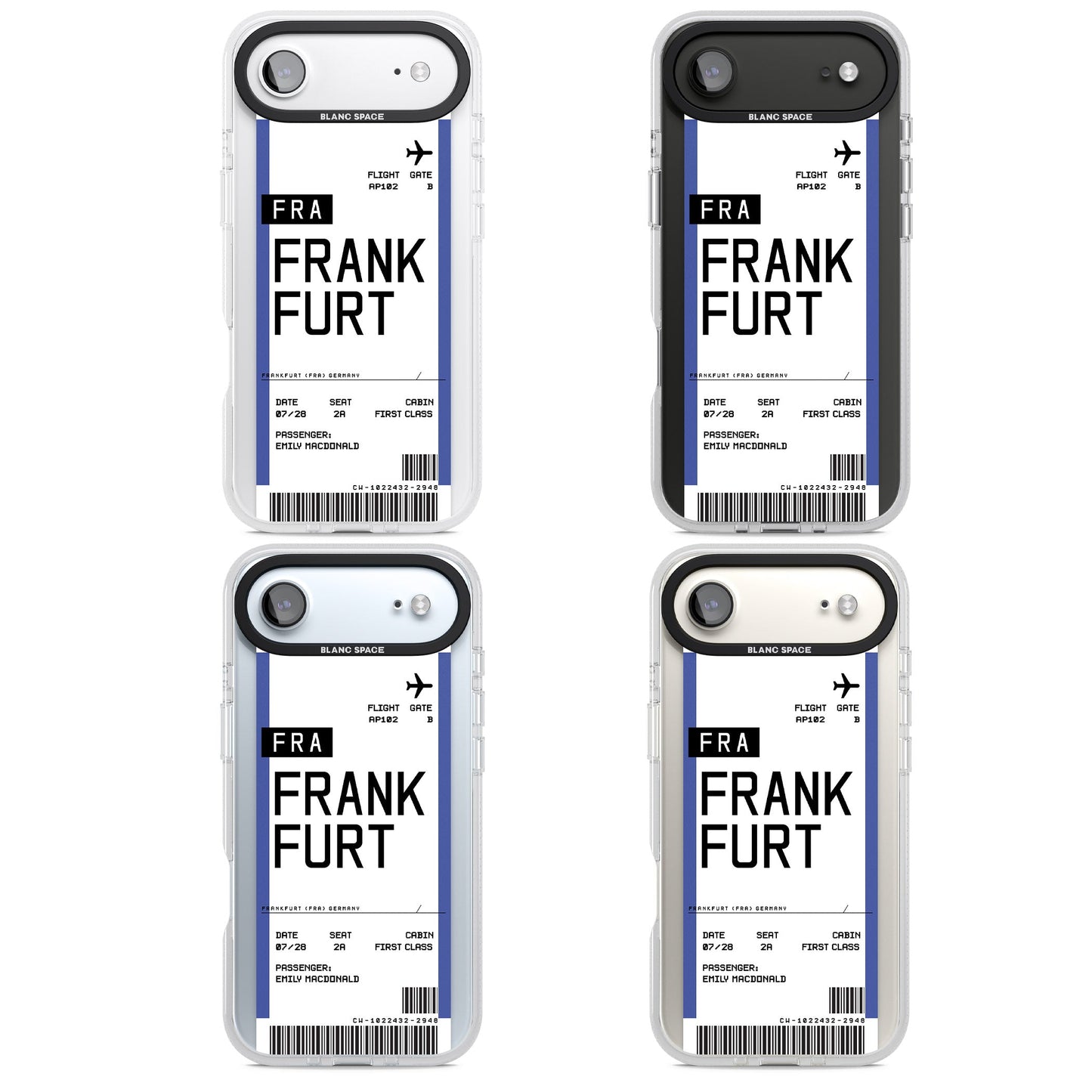 Personalised Frankfurt Boarding Pass