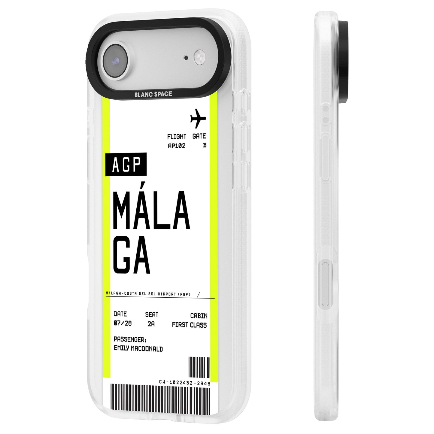 Personalised Málaga Boarding Pass