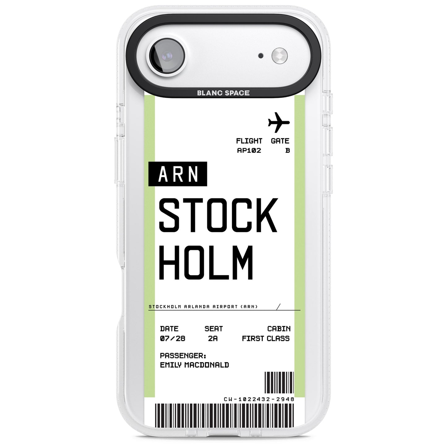 Personalised Stockholm Boarding Pass