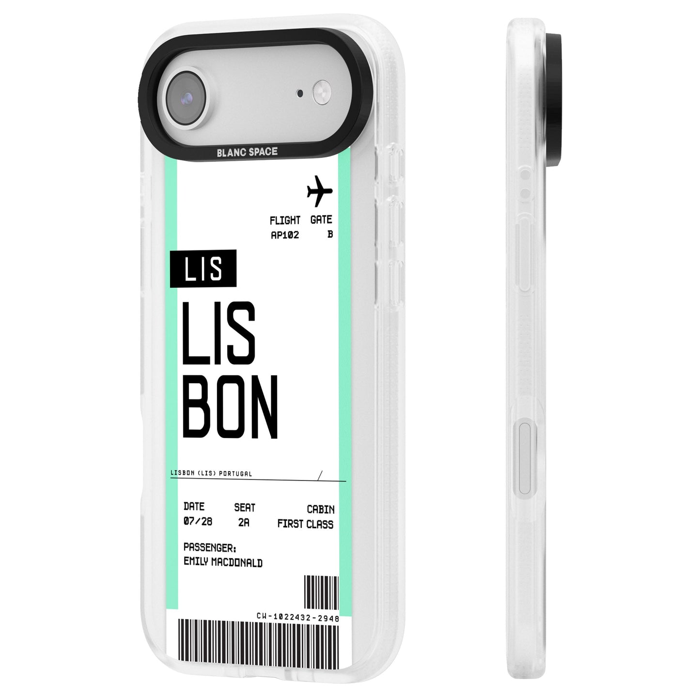 Personalised Lisbon Boarding Pass