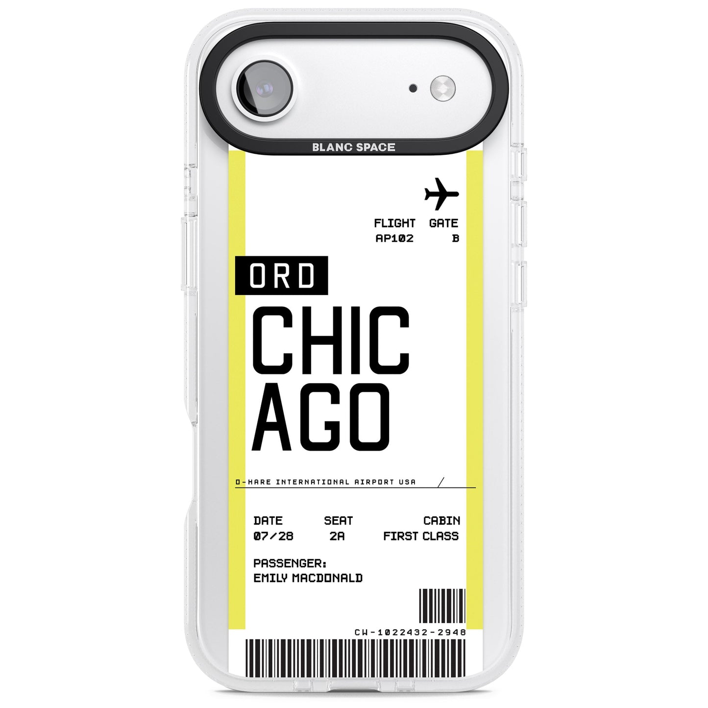 Personalised Chicago Boarding Pass