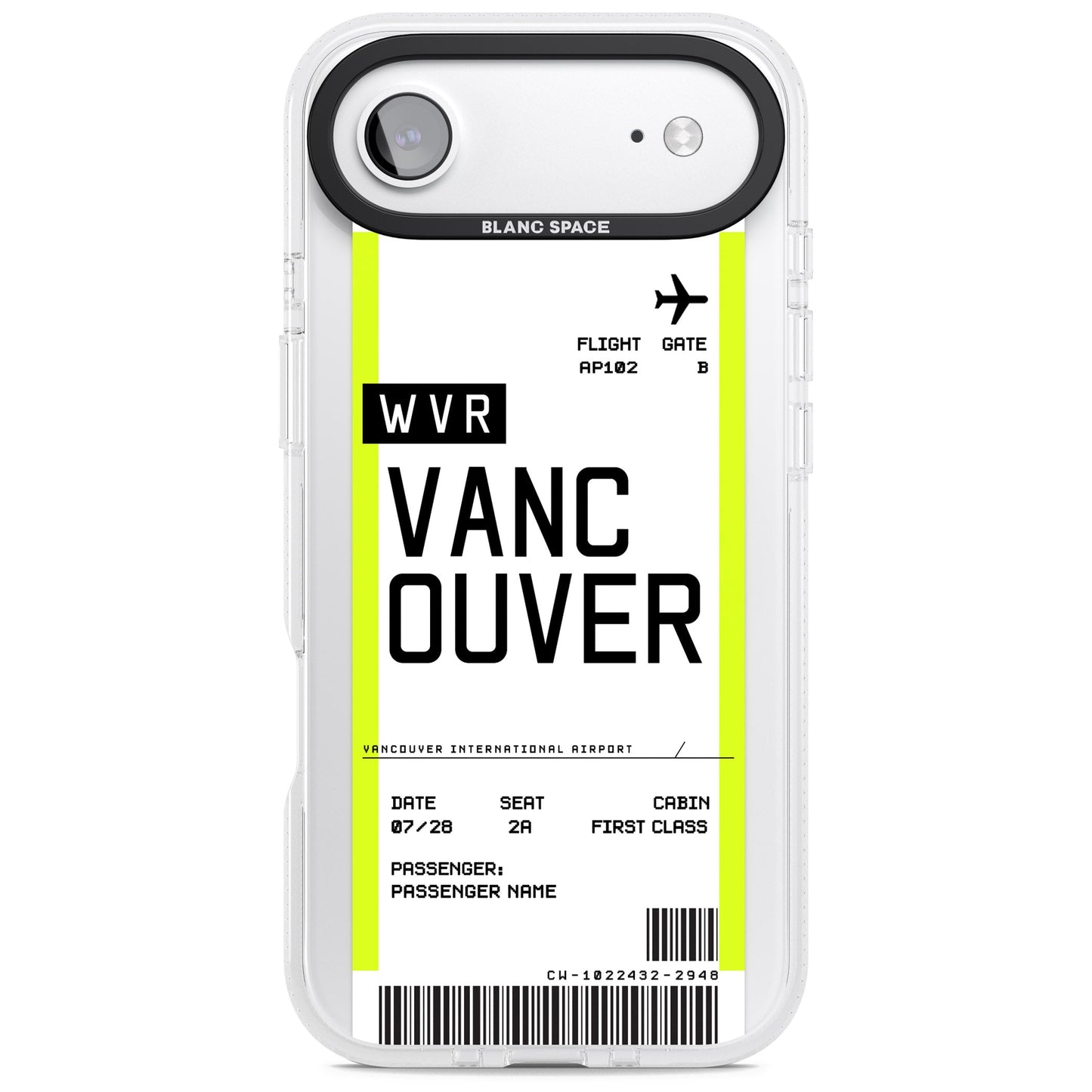 Personalised Vancouver Boarding Pass