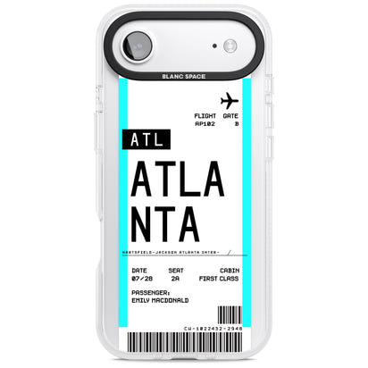 Personalisierte Atlanta-Bordkarte