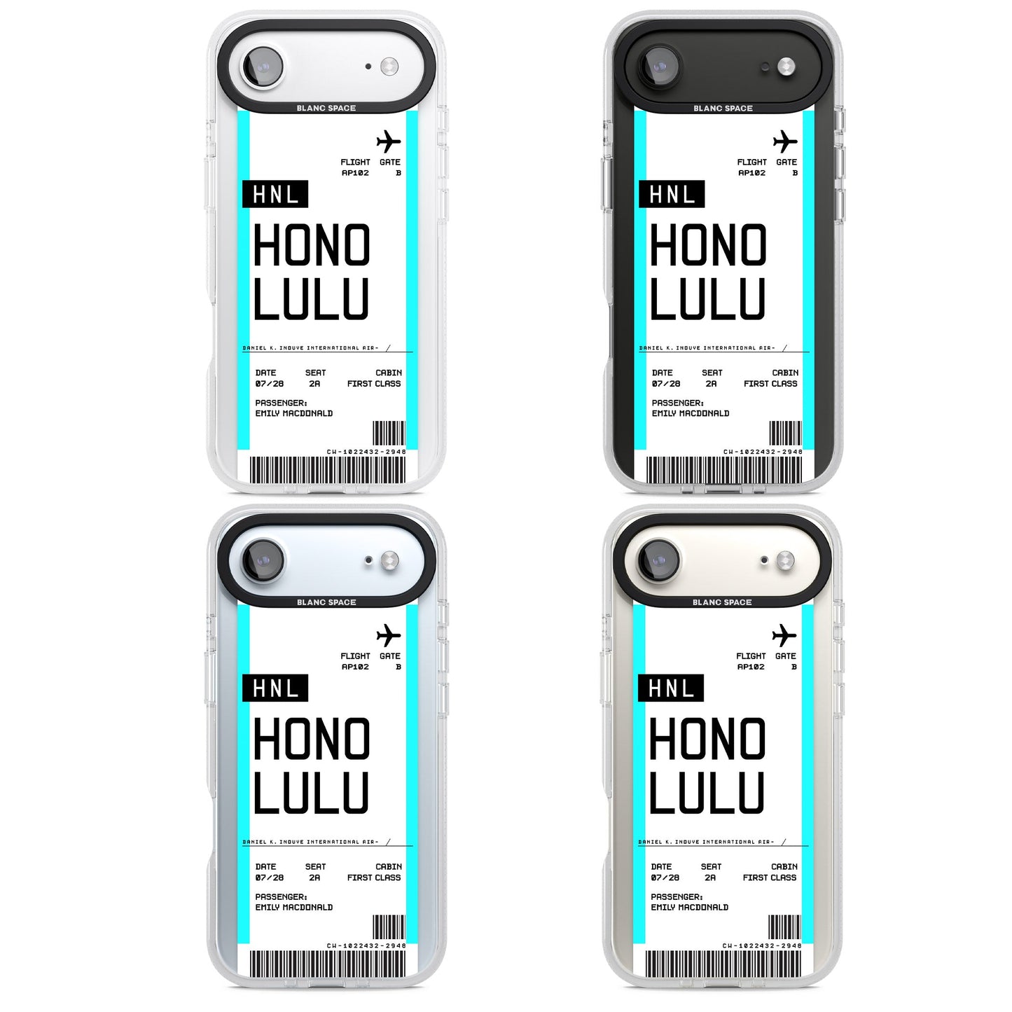 Personalised Honolulu Boarding Pass