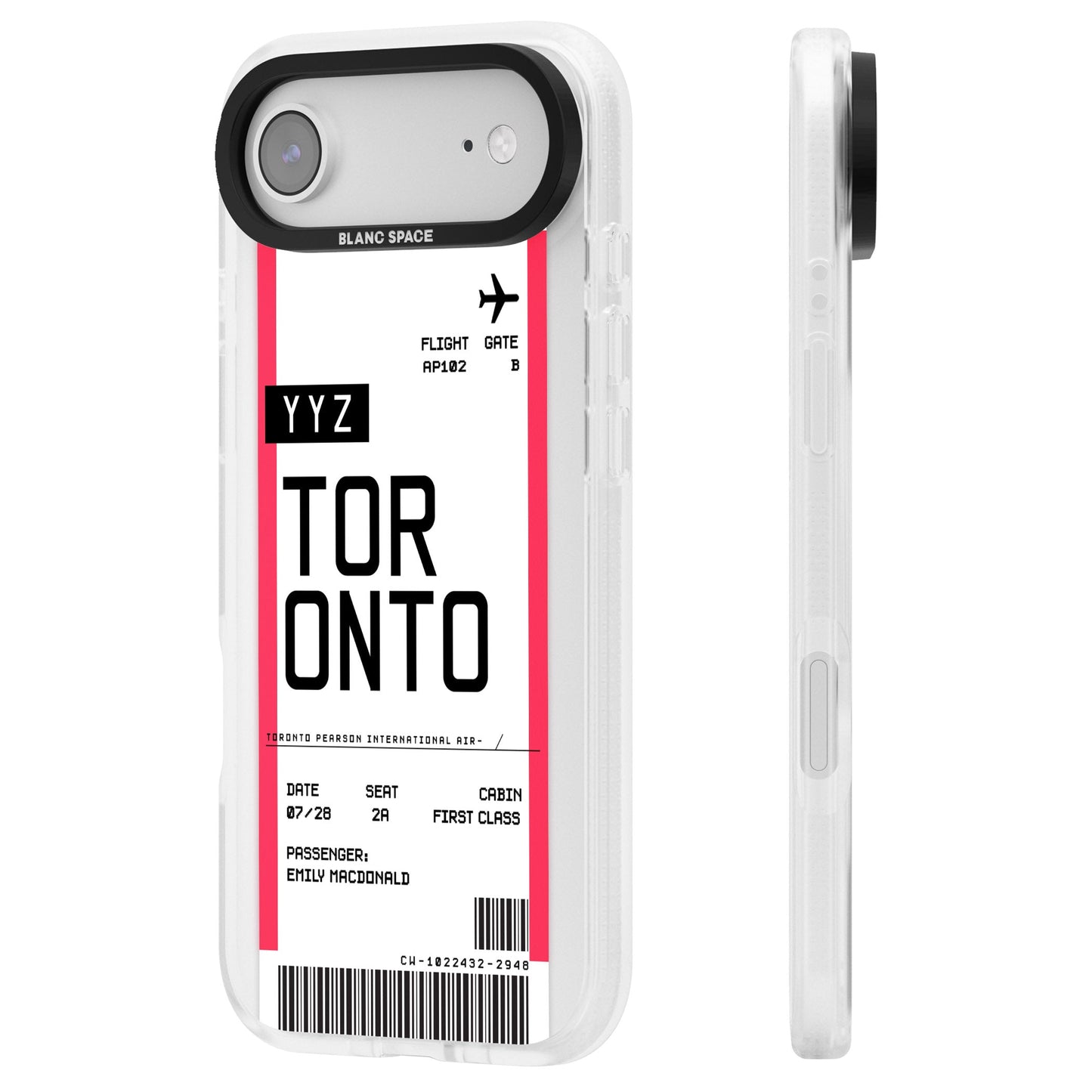 Personalised Toronto Boarding Pass