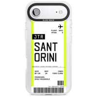 Personalisierte Bordkarte für Santorini