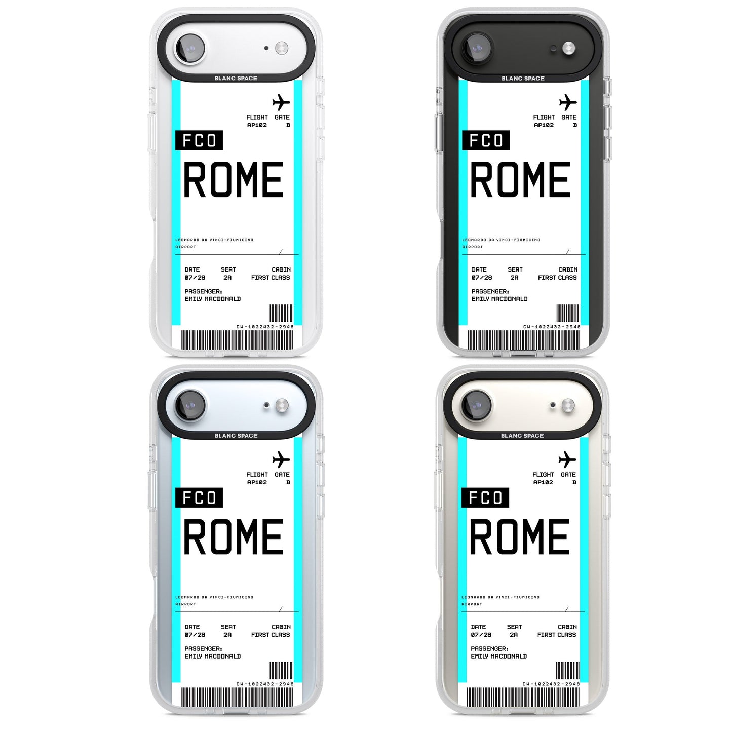 Personalised Rome Boarding Pass