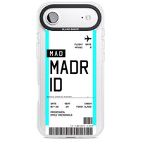 Personalised Madrid Boarding Pass