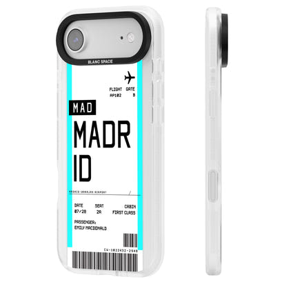 Personalised Madrid Boarding Pass