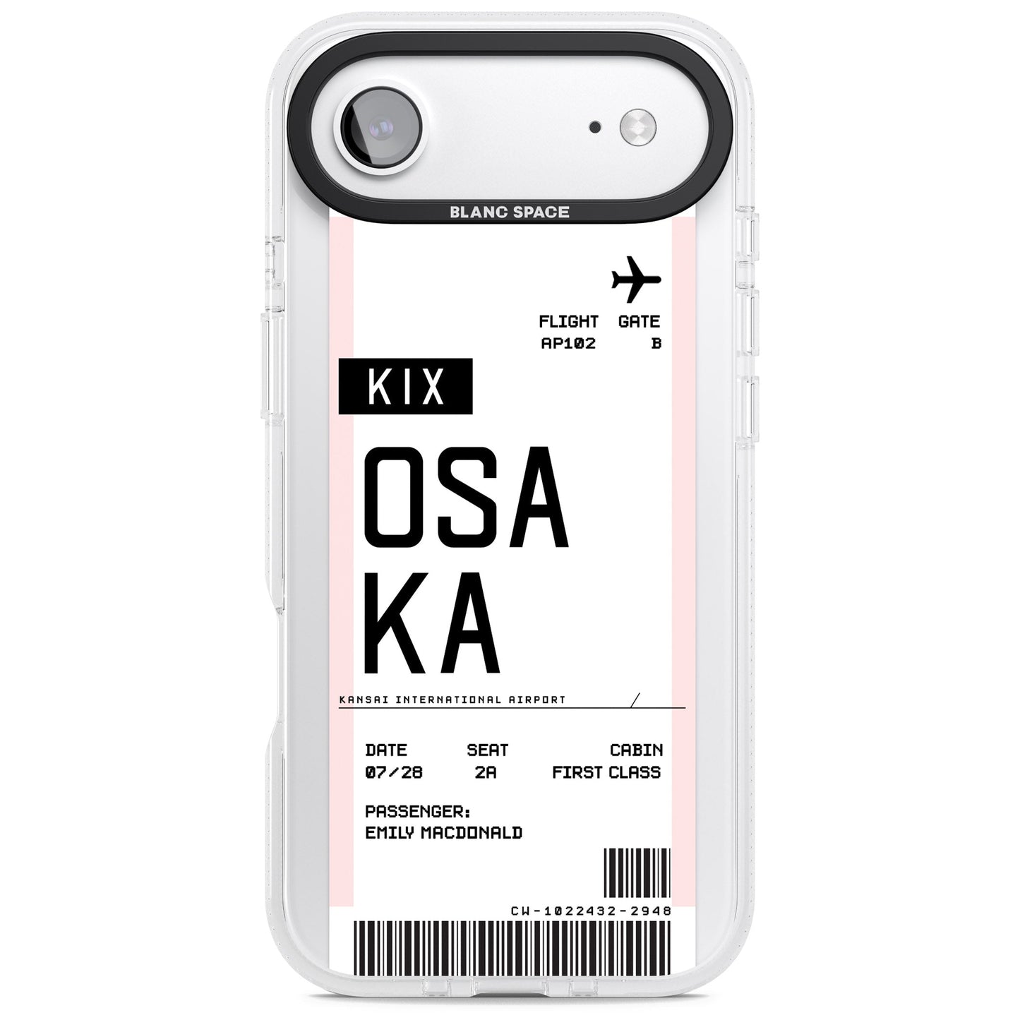 Personalised Osaka Boarding Pass
