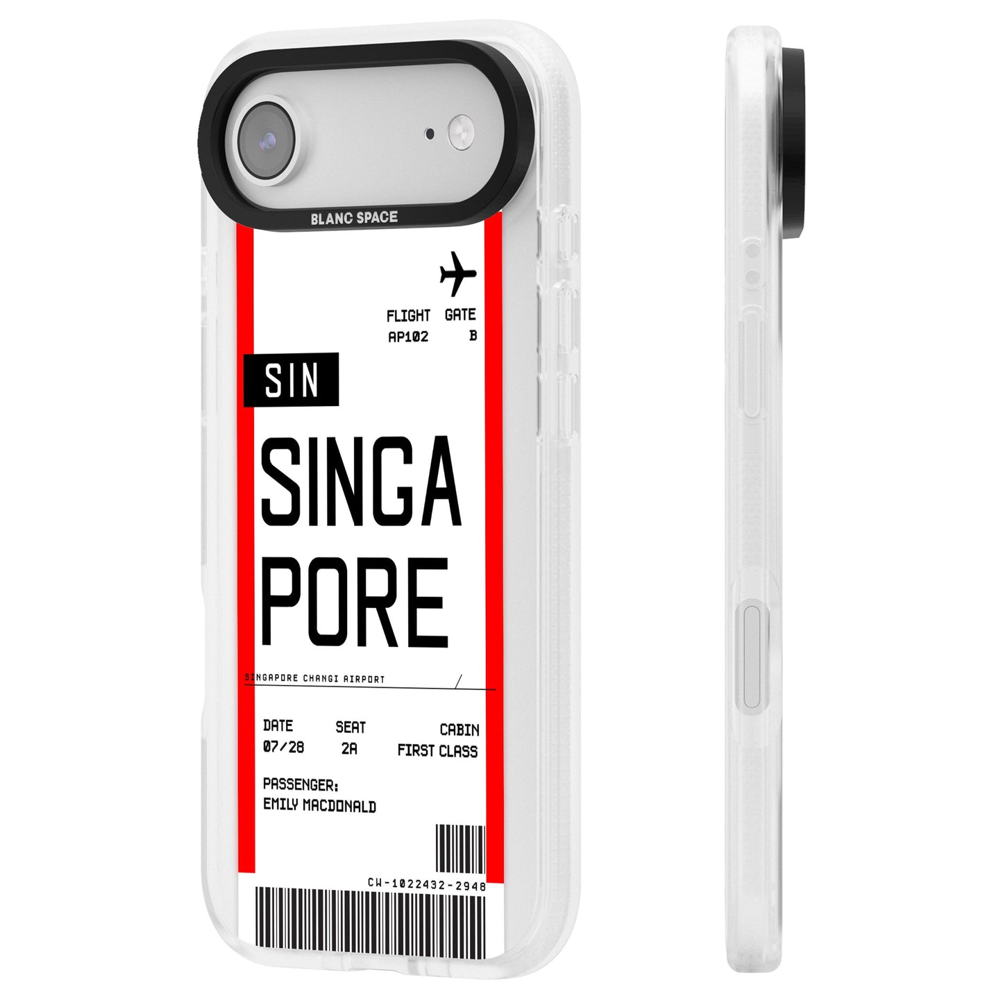 Personalised Singapore Boarding Pass