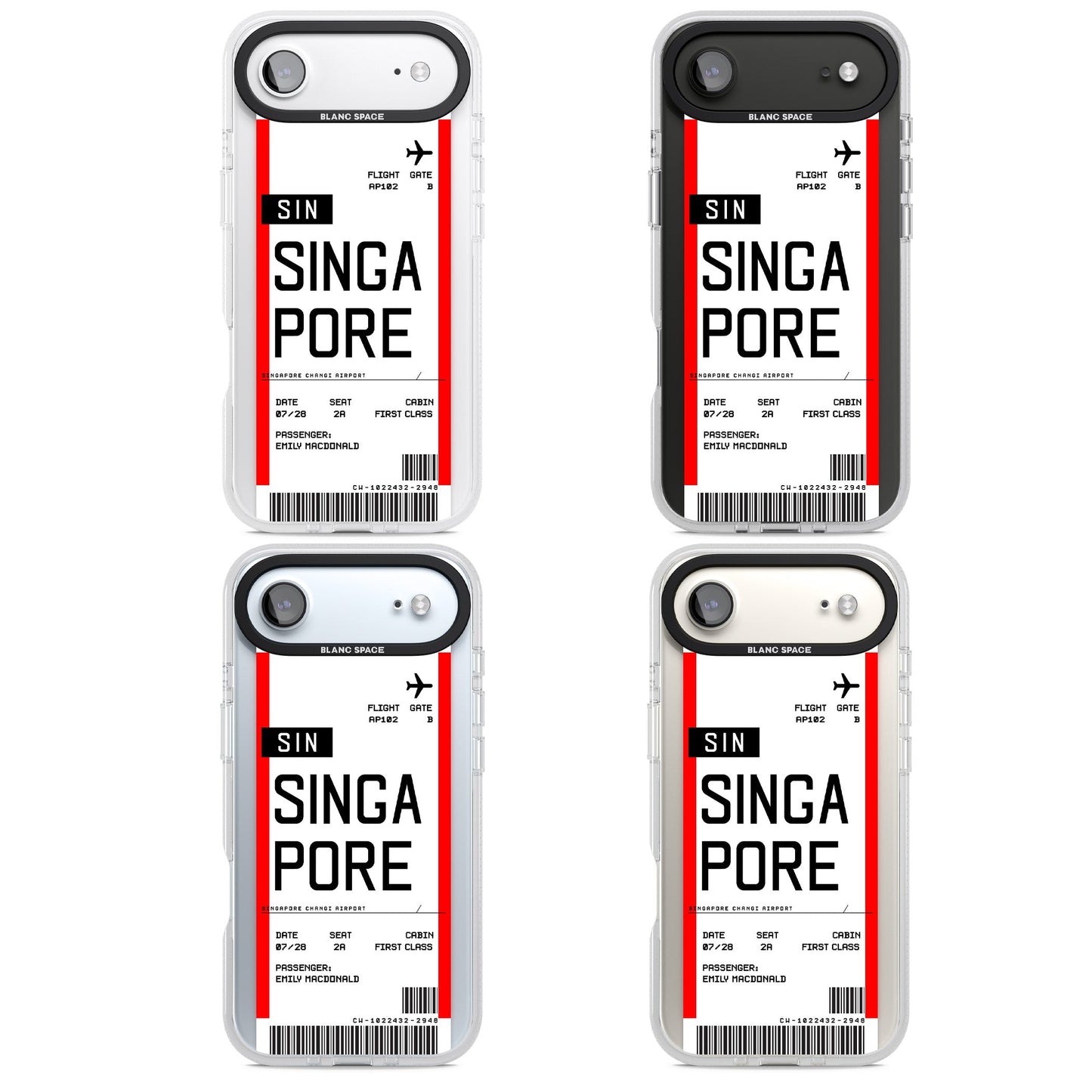 Personalised Singapore Boarding Pass