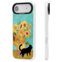 Cat with Van Gogh's Sunflowers