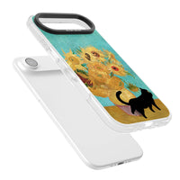 Cat with Van Gogh's Sunflowers