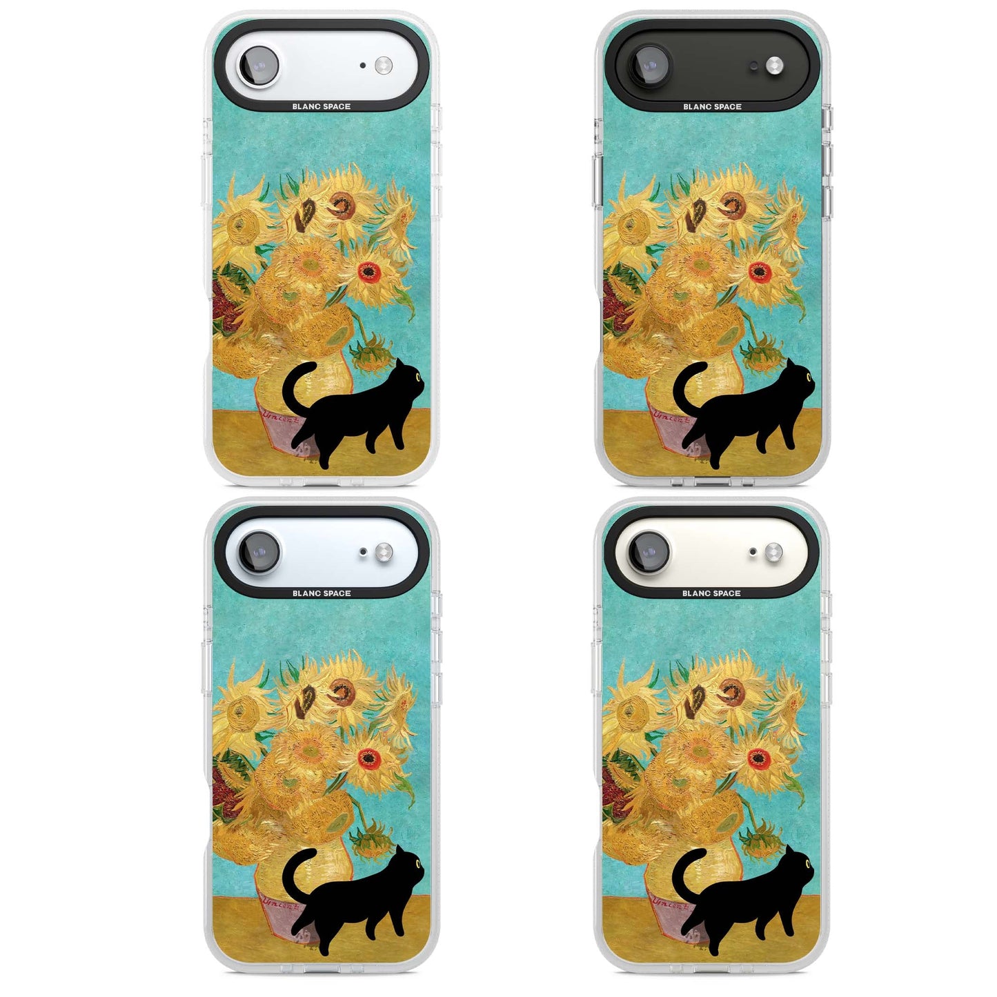 Cat with Van Gogh's Sunflowers