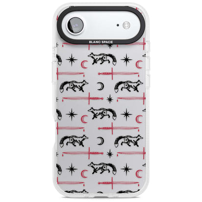 Motif renard et lame