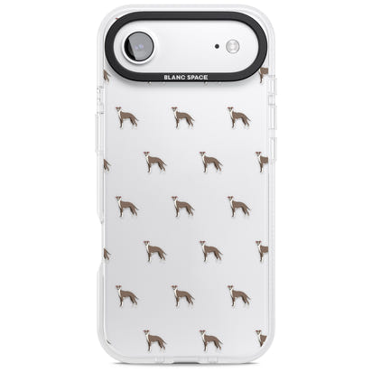 Motif de chien whippet transparent