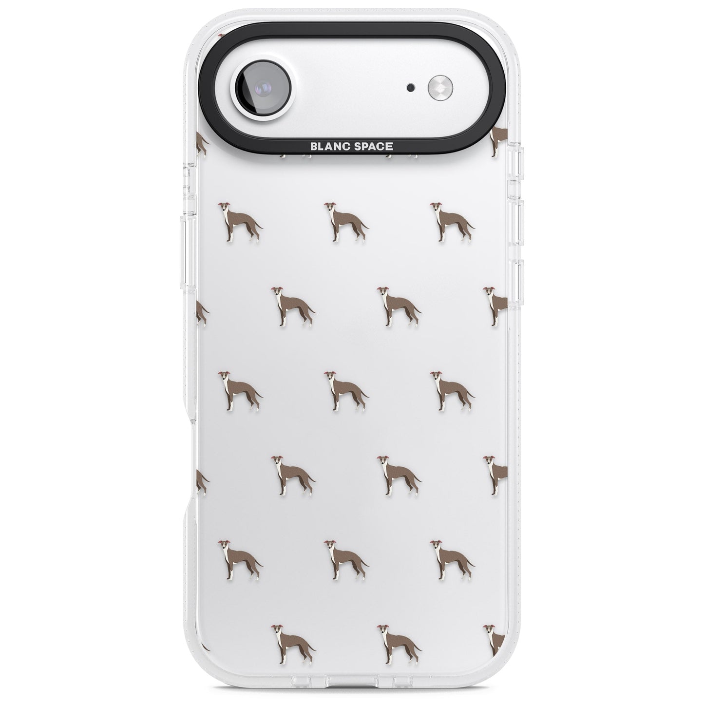 Motif de chien whippet transparent