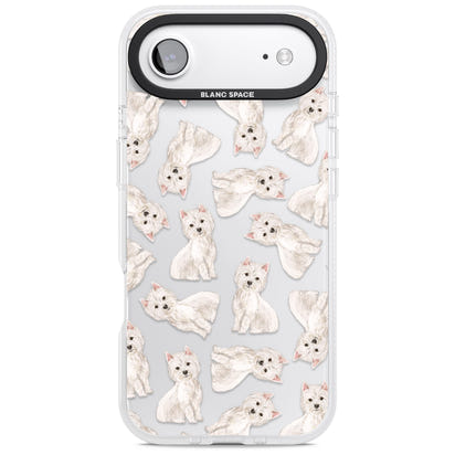 Motif de chien Westie
