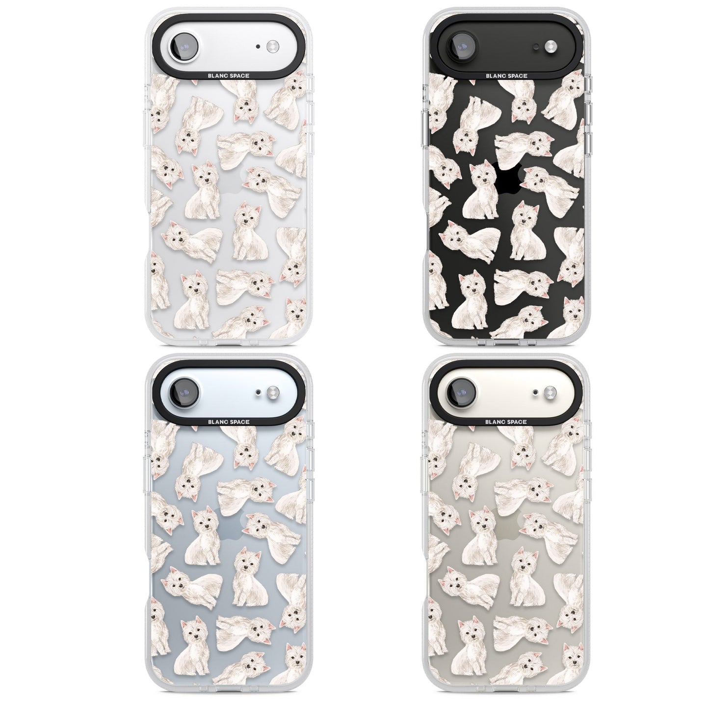 Motif de chien Westie