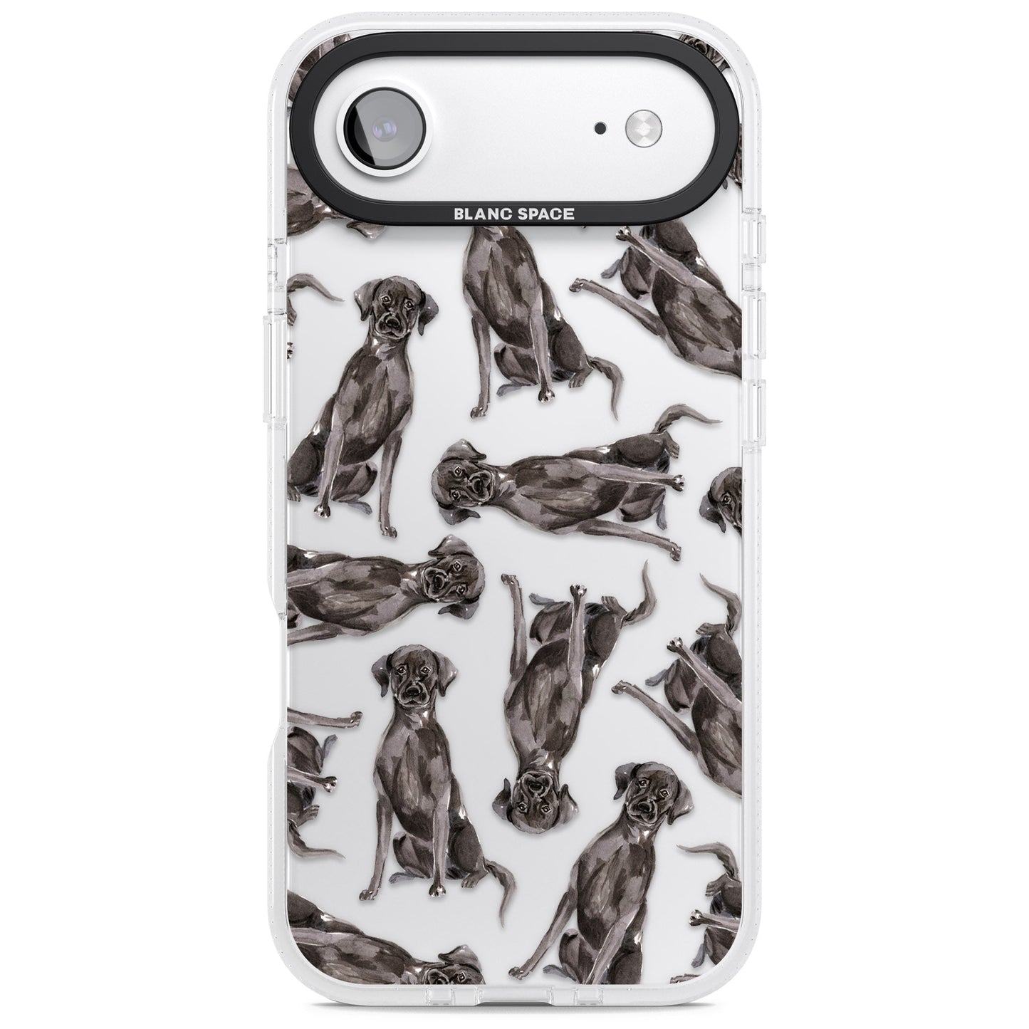 Black Labrador Watercolor Pattern