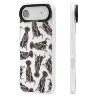 Black Labrador Watercolor Pattern