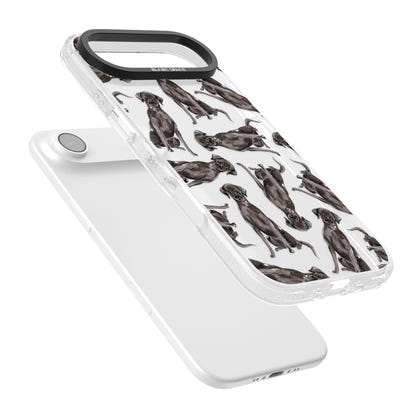 Black Labrador Watercolor Pattern