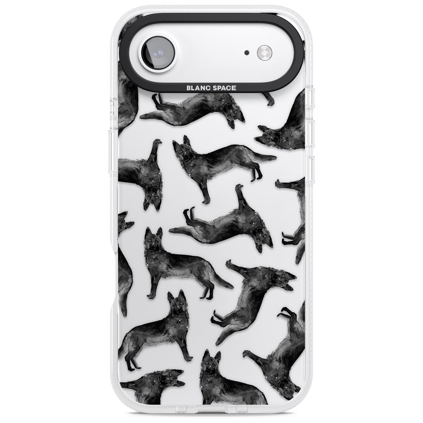German Shepherd Pattern Black