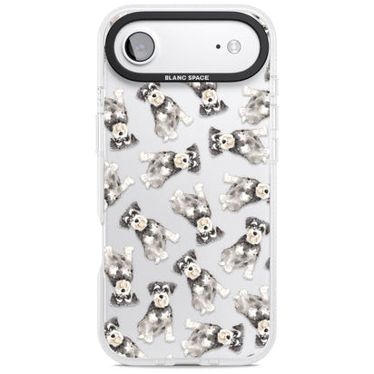 Aquarellzeichnung eines Zwergschnauzers