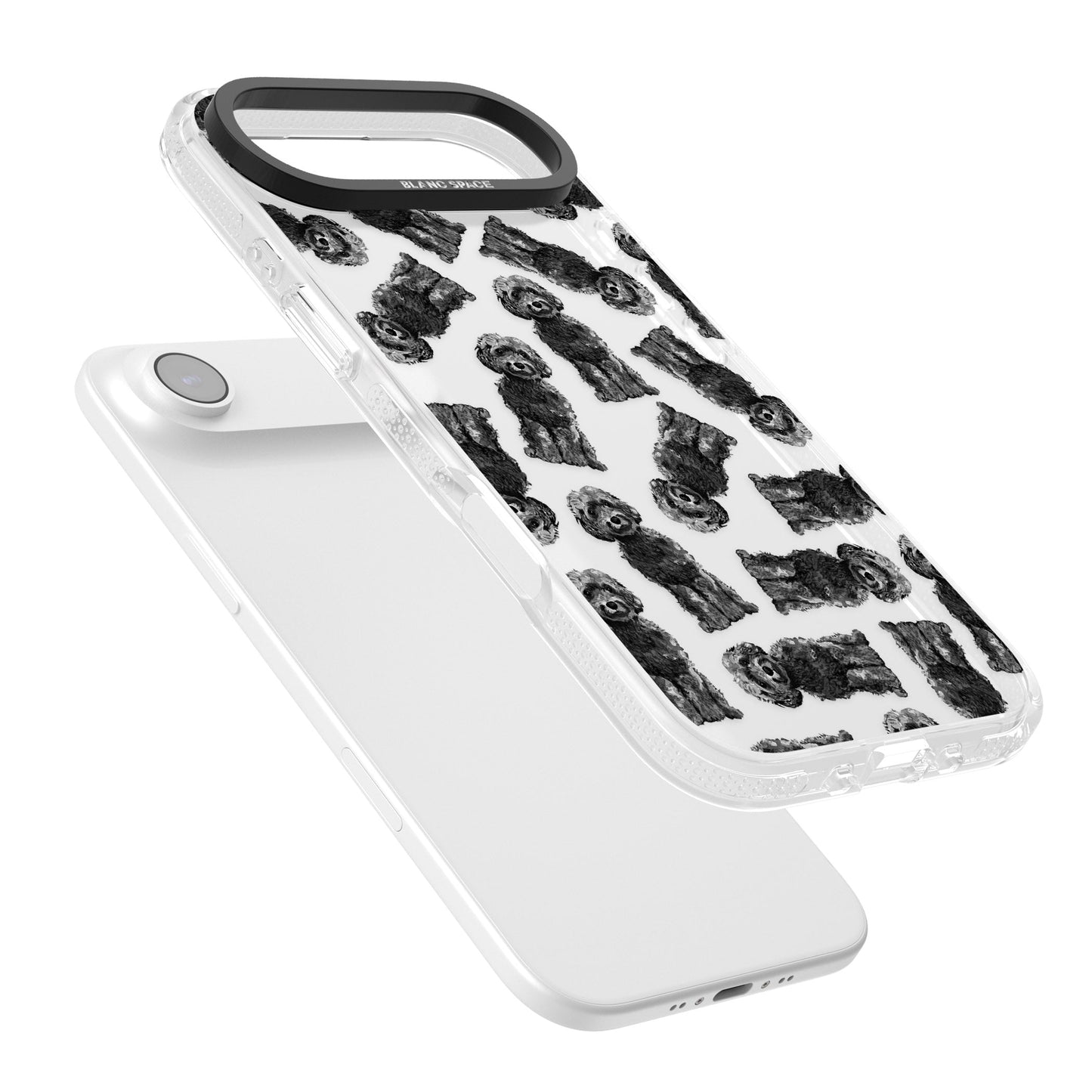 Black Cockapoo Watercolor