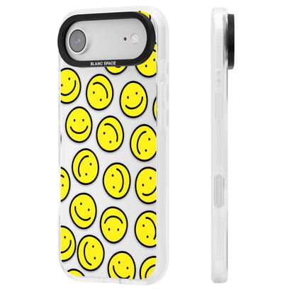 Motif de visage souriant