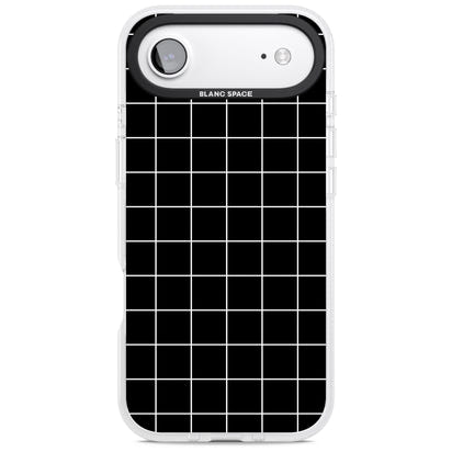 Minimalist Grid Pattern Black