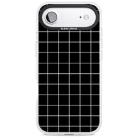 Minimalist Grid Pattern Black