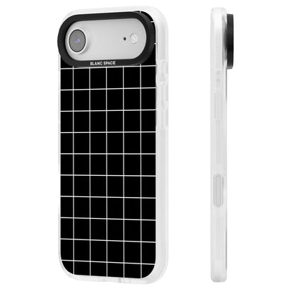Minimalist Grid Pattern Black